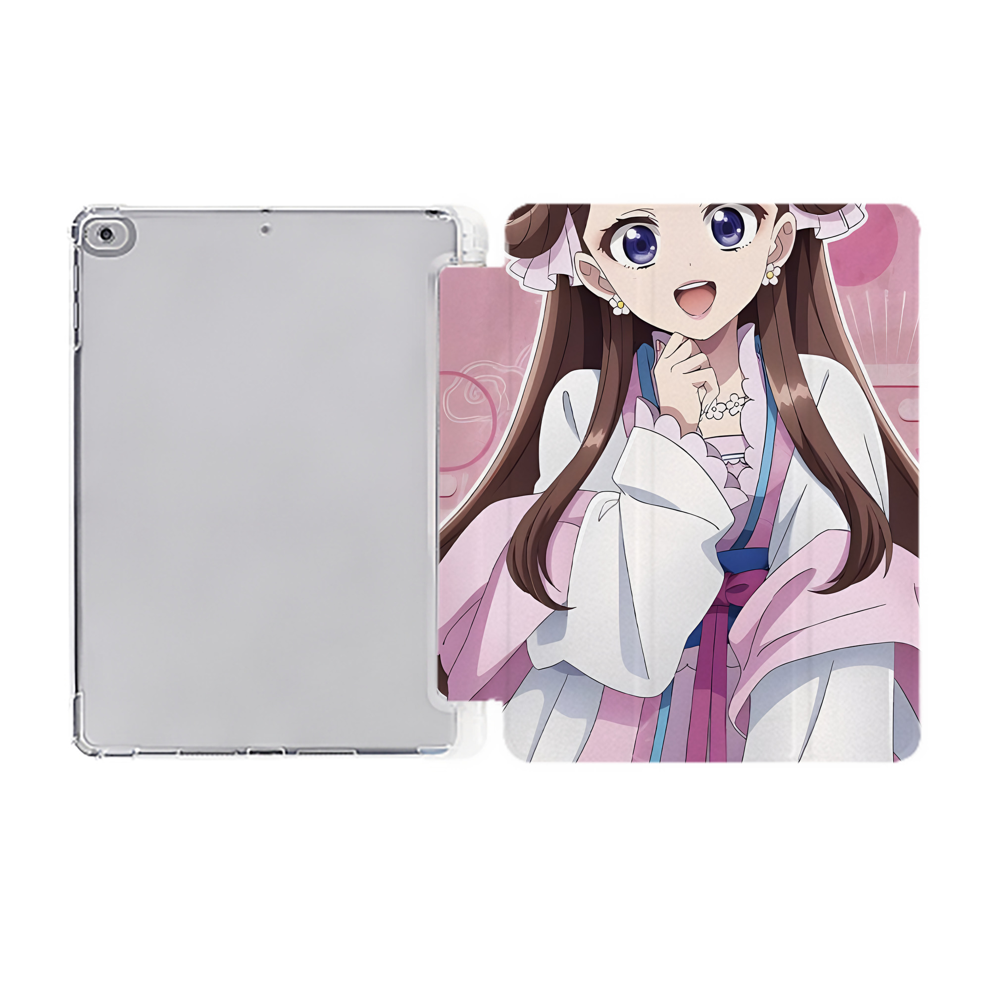 （画像用） 薬屋のひとりごと The Apothecary Diaries IPad ケース ペン収納付き 三つ折りスタンド PUレザー×シリコン 対応機種9.5/10.5/10.9インチ